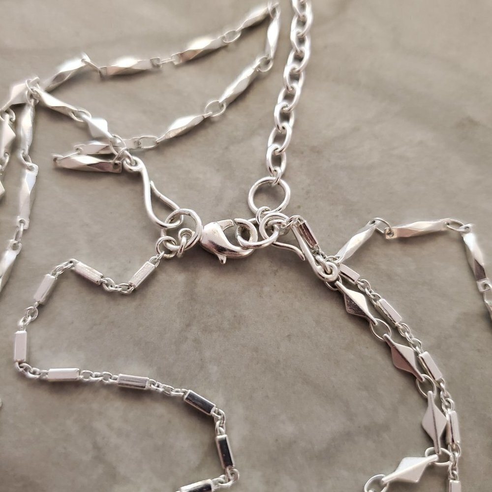 ✨ Stella and Dot Mother Of Pearl Aurelia 3 in 1 Necklace ✨ - Picture 8 of 11